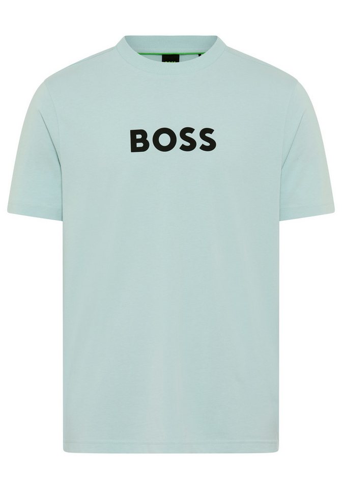 BOSS GREEN T-Shirt Rundhalsausschnitt, Regular Fit, Boss-Logodruck von BOSS GREEN