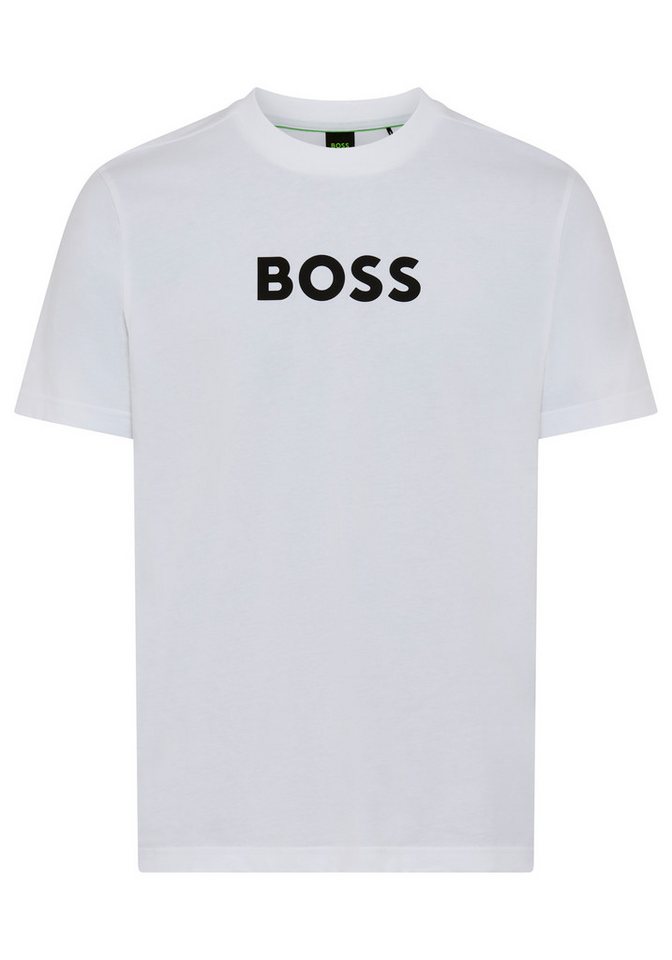 BOSS GREEN T-Shirt Rundhalsausschnitt, Regular Fit, Boss-Logodruck von BOSS GREEN