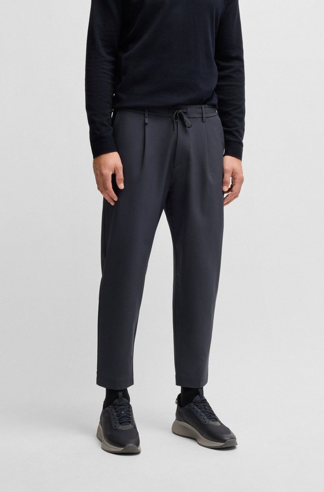 BOSS GREEN Webhose T Convert-Pleat mit Zugbund und Markenlabel von BOSS GREEN