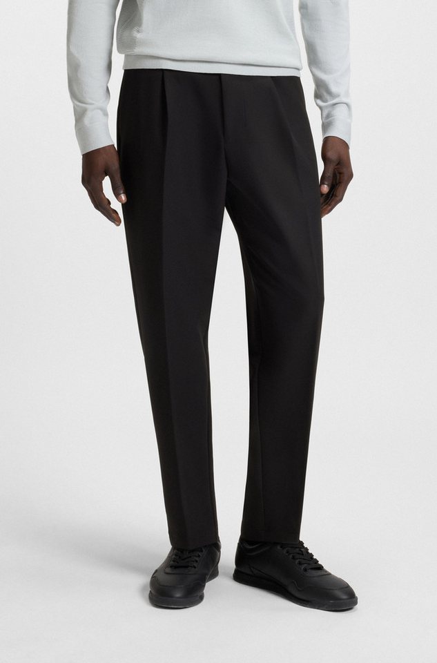 BOSS GREEN Webhose T Convert-Pleat mit Zugbund und Markenlabel von BOSS GREEN
