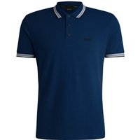 BOSS GREEN Piqué-Poloshirt mit Kontrastbündchen, Regular Fit von BOSS Green