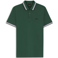BOSS GREEN Piqué-Poloshirt mit Kontrastbündchen, Regular Fit von BOSS Green