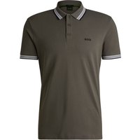 BOSS GREEN Piqué-Poloshirt mit Kontrastbündchen, Regular Fit von BOSS Green