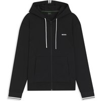 BOSS GREEN Sweatjacke mit gummiertem Label-Schriftzug von BOSS Green
