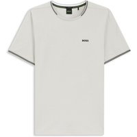 BOSS GREEN T-Shirt aus softem Stretch-Piqué mit Kontrastbündchen von BOSS Green