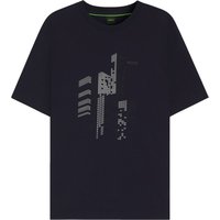 BOSS GREEN T-Shirt mit samtigem und gummiertem Print BOSS GREEN T-Shirt mit samtigem und gummiertem Print von BOSS Green