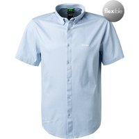 BOSS Green Herren Kurzarmhemd blau von BOSS Green