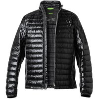 BOSS Green Herren Daunenjacke schwarz Mikrofaser unifarben von BOSS Green