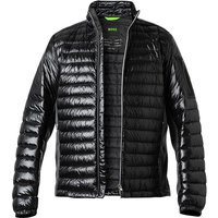 BOSS Green Herren Daunenjacke Schwarz Mikrofaser unifarben von BOSS Green