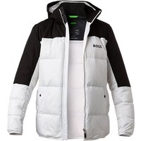 BOSS Green Herren Daunenjacke weiß Mikrofaser unifarben von BOSS Green