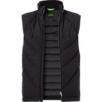 BOSS Green Herren Daunenweste Schwarz Titanium unifarben von BOSS Green