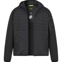 BOSS Green Herren Jacke Schwarz Mikrofaser unifarben von BOSS Green