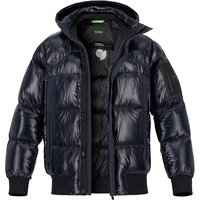 BOSS Green Herren Jacken blau Mikrofaser unifarben von BOSS Green