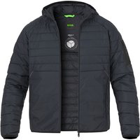 BOSS Green Herren Steppjacke blau Mikrofaser unifarben von BOSS Green