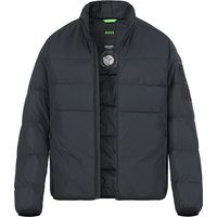 BOSS Green Herren Jacken blau Mikrofaser unifarben von BOSS Green