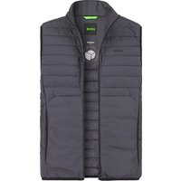 BOSS Green Herren Steppweste grau unifarben von BOSS Green