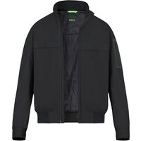 BOSS Green Herren Jacken schwarz Mikrofaser unifarben von BOSS Green