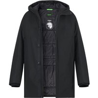 BOSS Green Herren Jacken schwarz Mikrofaser unifarben von BOSS Green