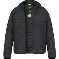 BOSS Green Herren Steppjacke schwarz Mikrofaser unifarben von BOSS Green