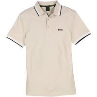 BOSS Green Herren Polo-Shirt beige Baumwoll-Piqué von BOSS Green