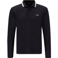 BOSS Green Herren Polo-Shirt blau Baumwoll-Jersey von BOSS Green