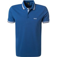 BOSS Green Herren Polo-Shirt blau Baumwoll-Piqué von BOSS Green