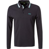 BOSS Green Herren Polo-Shirt blau Baumwoll-Piqué von BOSS Green