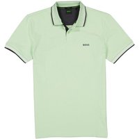 BOSS Green Herren Polo-Shirt grün Baumwoll-Piqué von BOSS Green