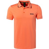 BOSS Green Herren Polo-Shirt orange Mikrofaser von BOSS Green