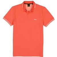 BOSS Green Herren Polo-Shirt orange Baumwoll-Piqué von BOSS Green