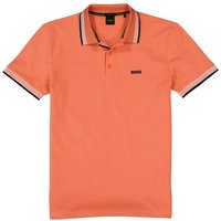 BOSS Green Herren Polo-Shirt orange Baumwoll-Piqué von BOSS Green
