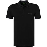 BOSS Green Herren Polo-Shirt schwarz Baumwoll-Jersey von BOSS Green