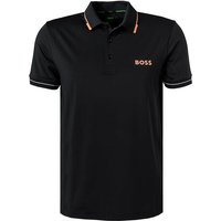 BOSS Green Herren Polo-Shirt schwarz Mikrofaser von BOSS Green