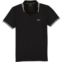 BOSS Green Herren Polo-Shirt schwarz Baumwoll-Piqué von BOSS Green