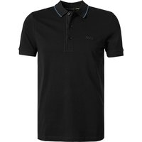 BOSS Green Herren Polo-Shirt schwarz Baumwoll-Piqué von BOSS Green