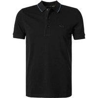 BOSS Green Herren Polo-Shirt schwarz Baumwoll-Piqué von BOSS Green