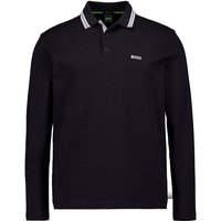BOSS Green Herren Polo-Shirt schwarz Baumwoll-Piqué von BOSS Green
