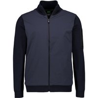 BOSS Green Herren Sweatjacke blau unifarben von BOSS Green