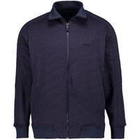 BOSS Green Herren Sweatjacke blau Baumwolle unifarben von BOSS Green