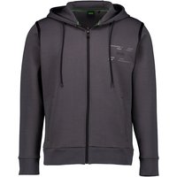 BOSS Green Herren Sweatjacke grau unifarben von BOSS Green