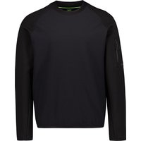 BOSS Green Herren Sweatshirt schwarz unifarben von BOSS Green