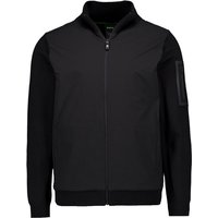 BOSS Green Herren Sweatjacke schwarz unifarben von BOSS Green