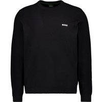 BOSS Green Herren Pullover schwarz unifarben von BOSS Green