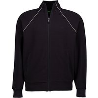 BOSS Green Herren Sweatjacke schwarz Baumwolle unifarben von BOSS Green