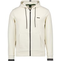 BOSS Green Herren Sweatjacke weiß unifarben von BOSS Green