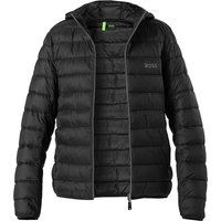 BOSS Green Herren Steppjacke Schwarz Mikrofaser unifarben von BOSS Green