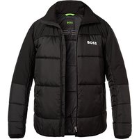 BOSS Green Herren Steppjacke schwarz Mikrofaser unifarben von BOSS Green