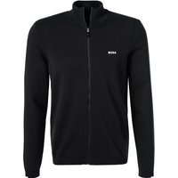 BOSS Green Herren Strickjacke schwarz Baumwolle unifarben von BOSS Green