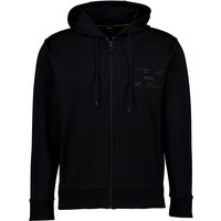 BOSS Green Herren Sweatjacke schwarz unifarben von BOSS Green