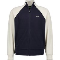 BOSS Green Herren Sweatjacke blau unifarben von BOSS Green